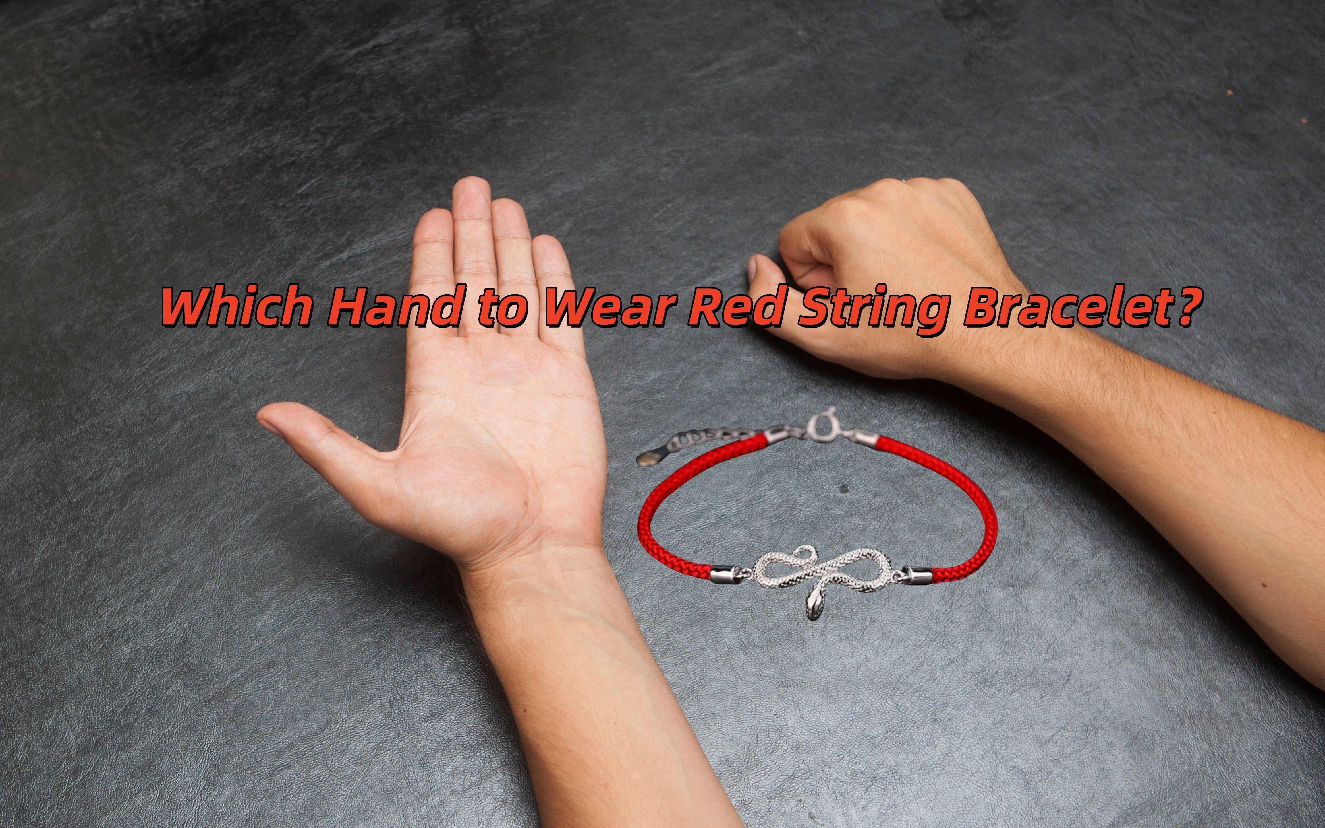 red string bracelet how to wear