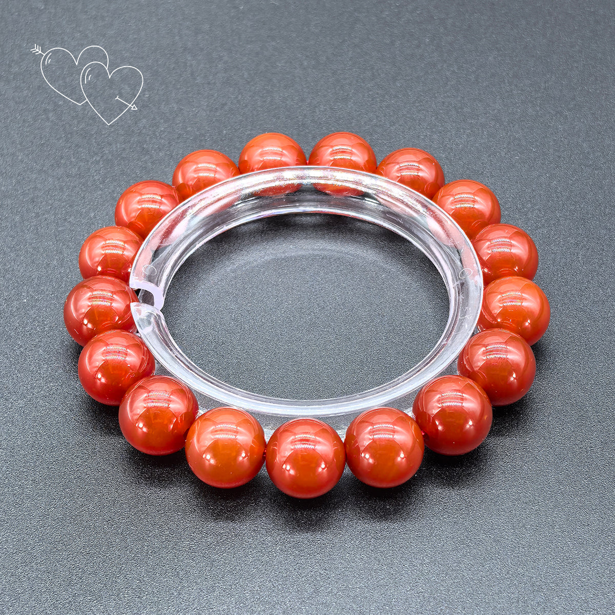 Pulsera de ágata roja - Atrae el amor