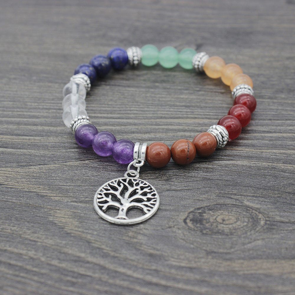Pulseira dos Sete Chakras da Árvore da Vida