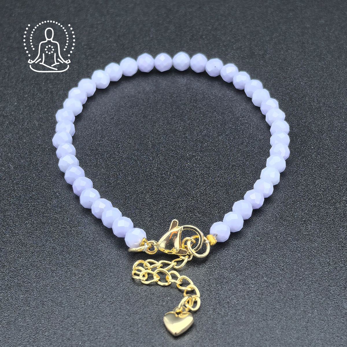 Pulsera de circón opaco púrpura - Balance