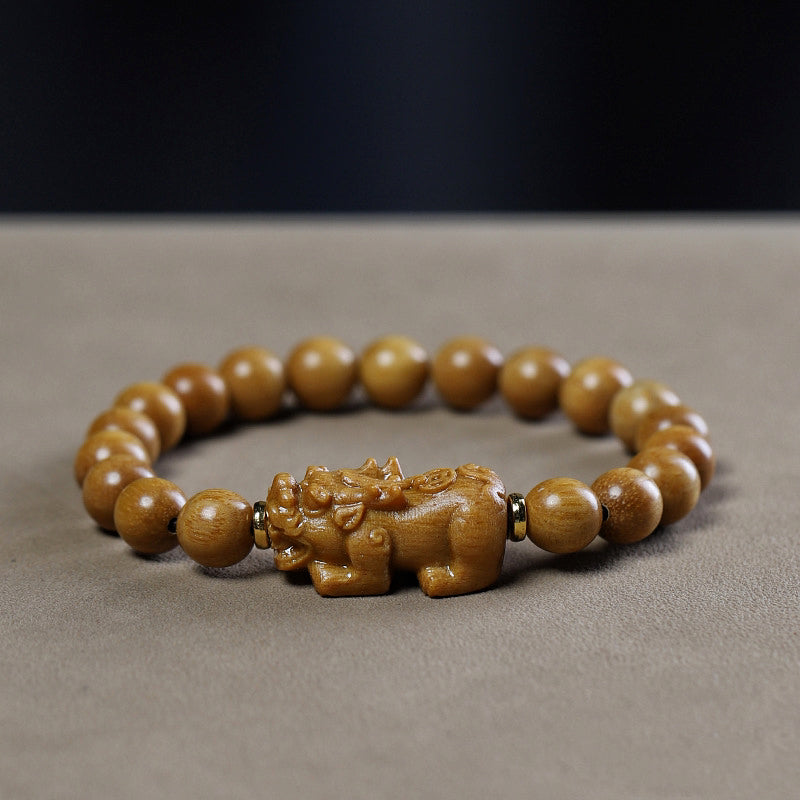 Aromatic Sandalwood Feng Shui Pixiu Bracelet