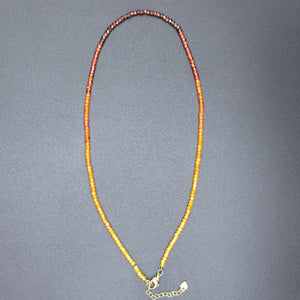 Gradient Garnet Necklace - Power & Wisdom - Karmabless