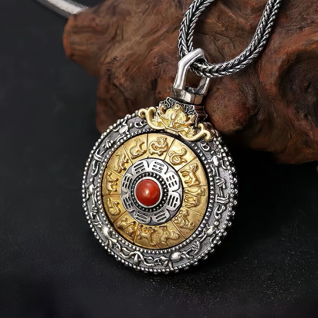 The Spinning Zodiac Wheel: A Tibetan Bagua Amulet