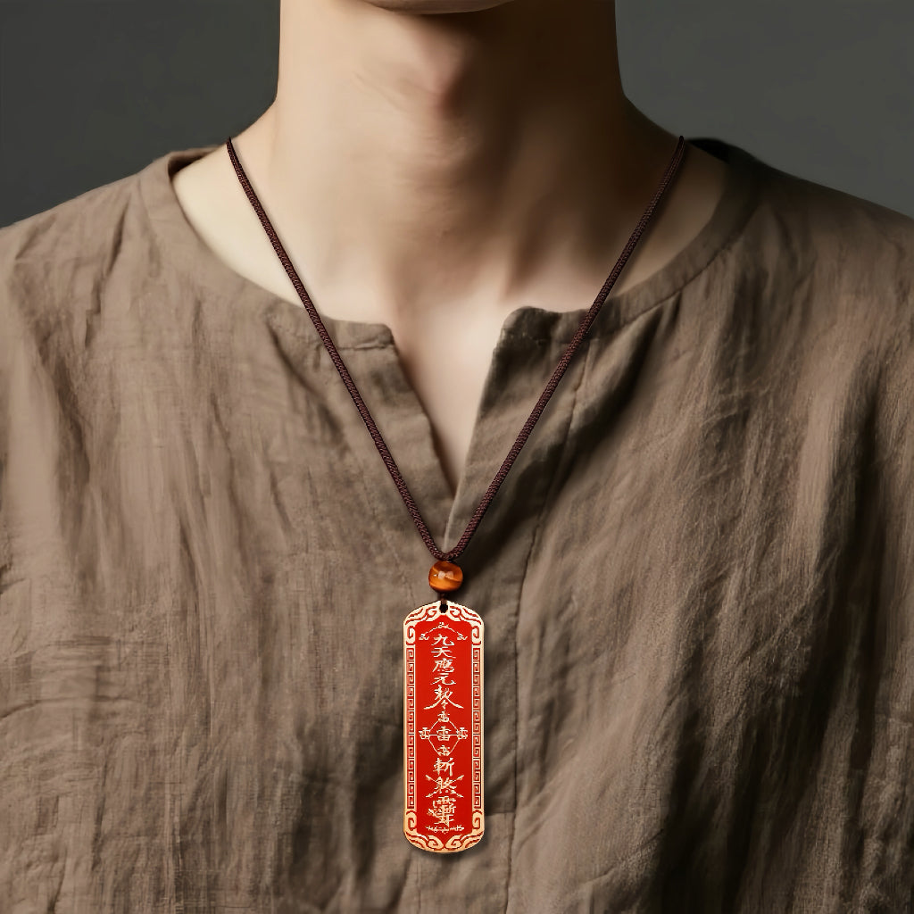 Five Thunder Evil-Cutting Brass Amulet