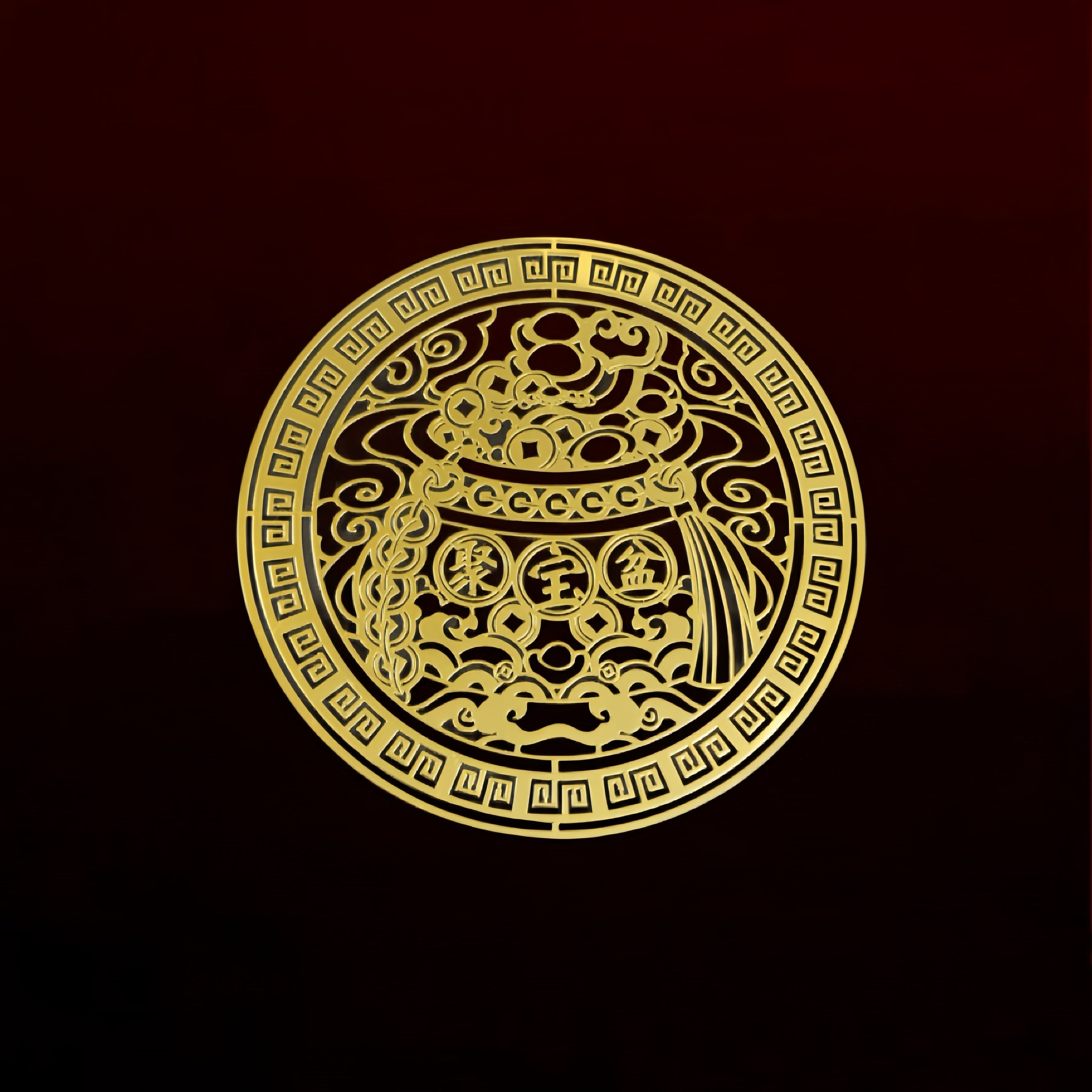 The Golden Abundance Series: Feng Shui Metal Talisman Stickers