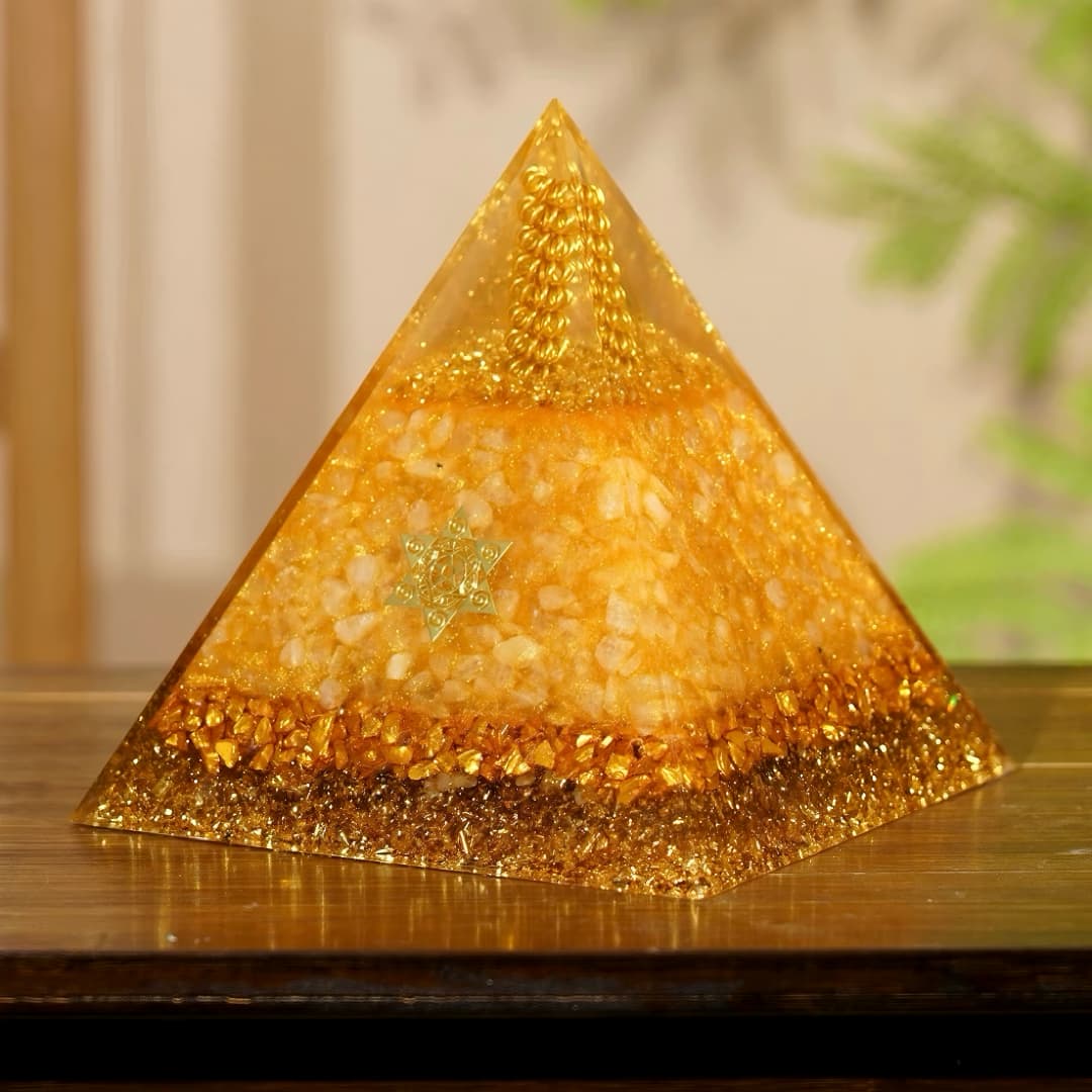 Donghai Golden Abundance Orgone Pyramid