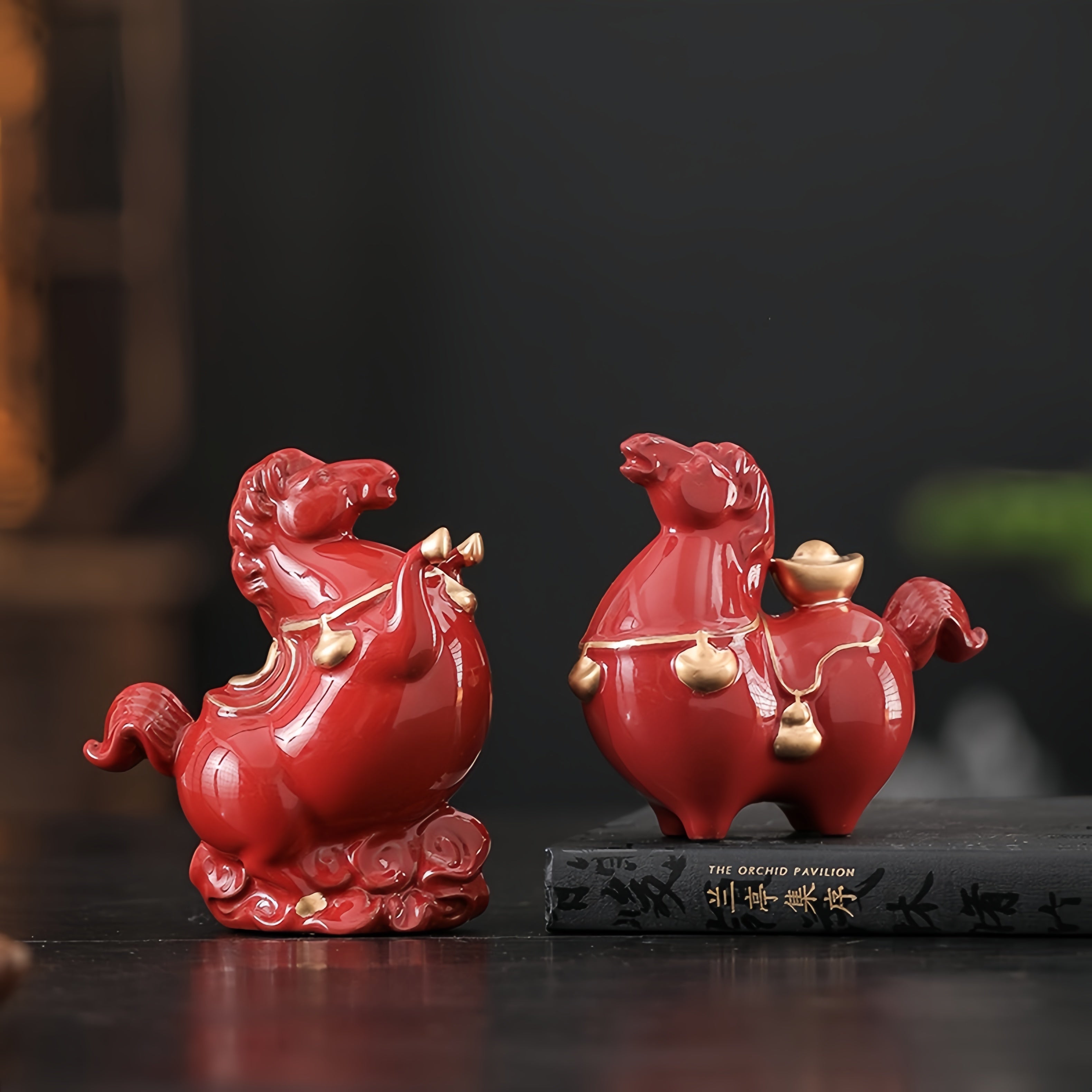 "Ascending Success" Ceramic Horse Statue