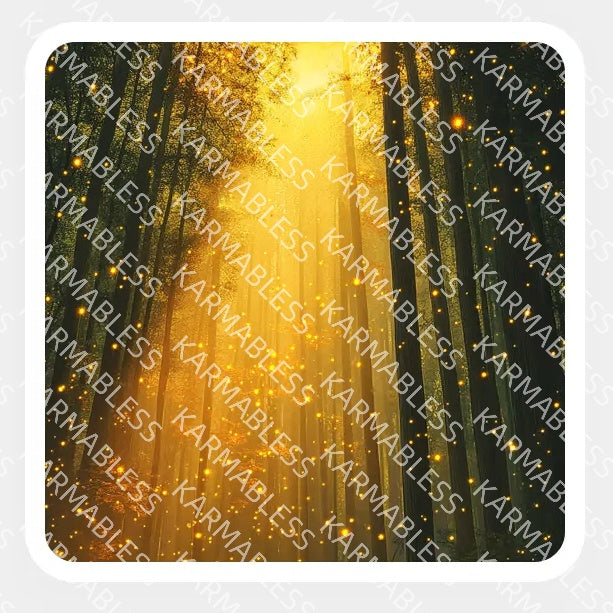 Imagen de perfil HD iluminada con elementos de madera y fuego