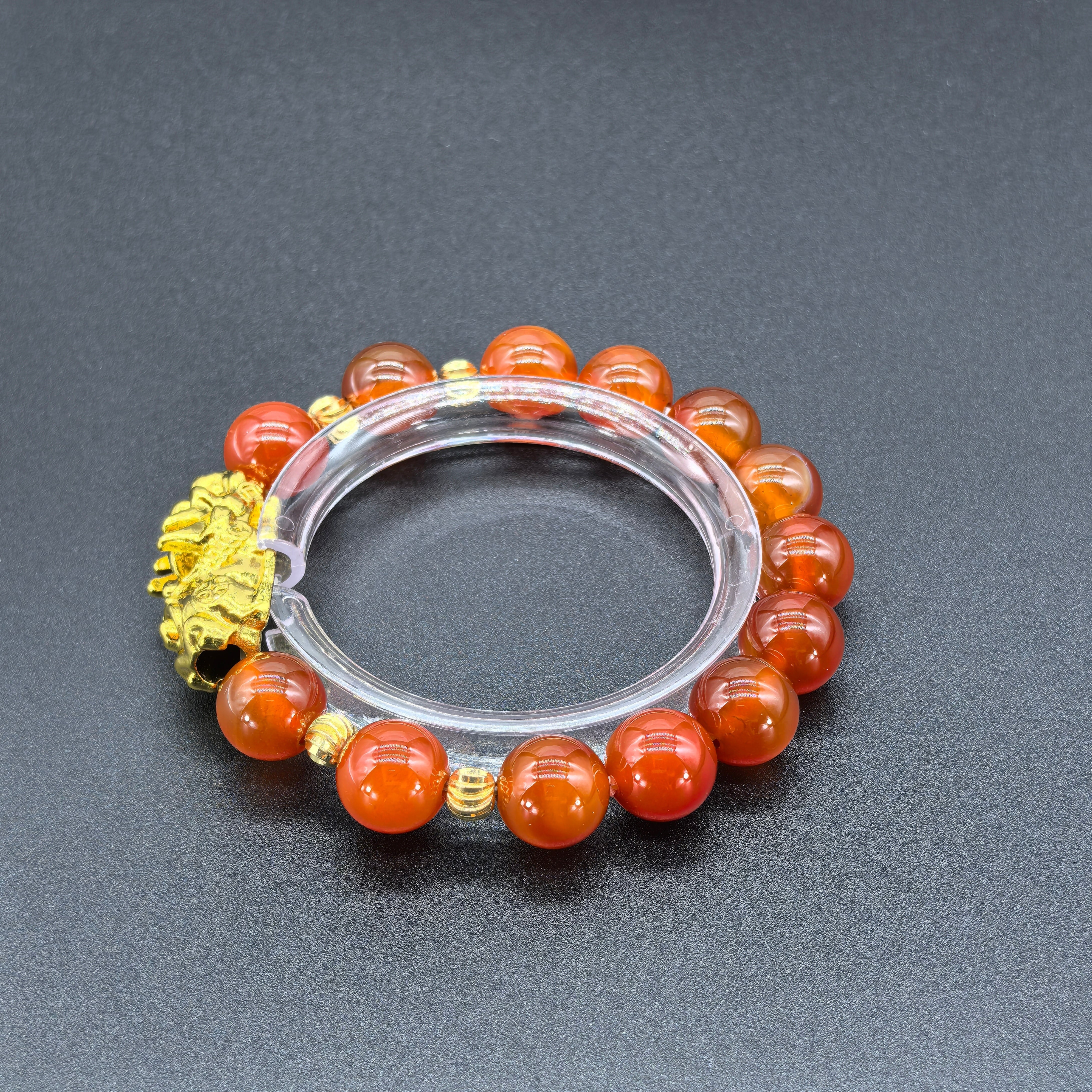 Pixiu Red Agate Bracelet - Brings Love - Karmabless