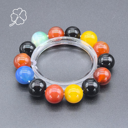 Multi-colored Agate Bracelet - Greatest Blessing — view 1