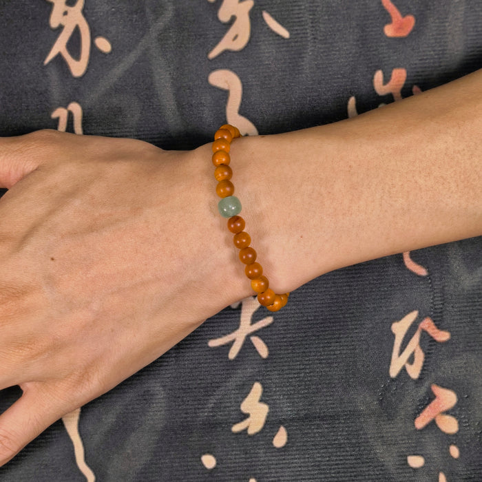 Zen Clarity Cliff Cypress Bracelet — material detail