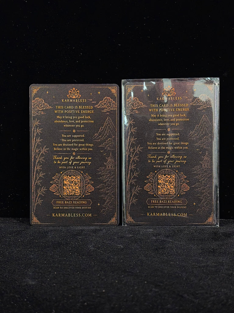 Temple-Blessed Metal Prayer Card Keepsake