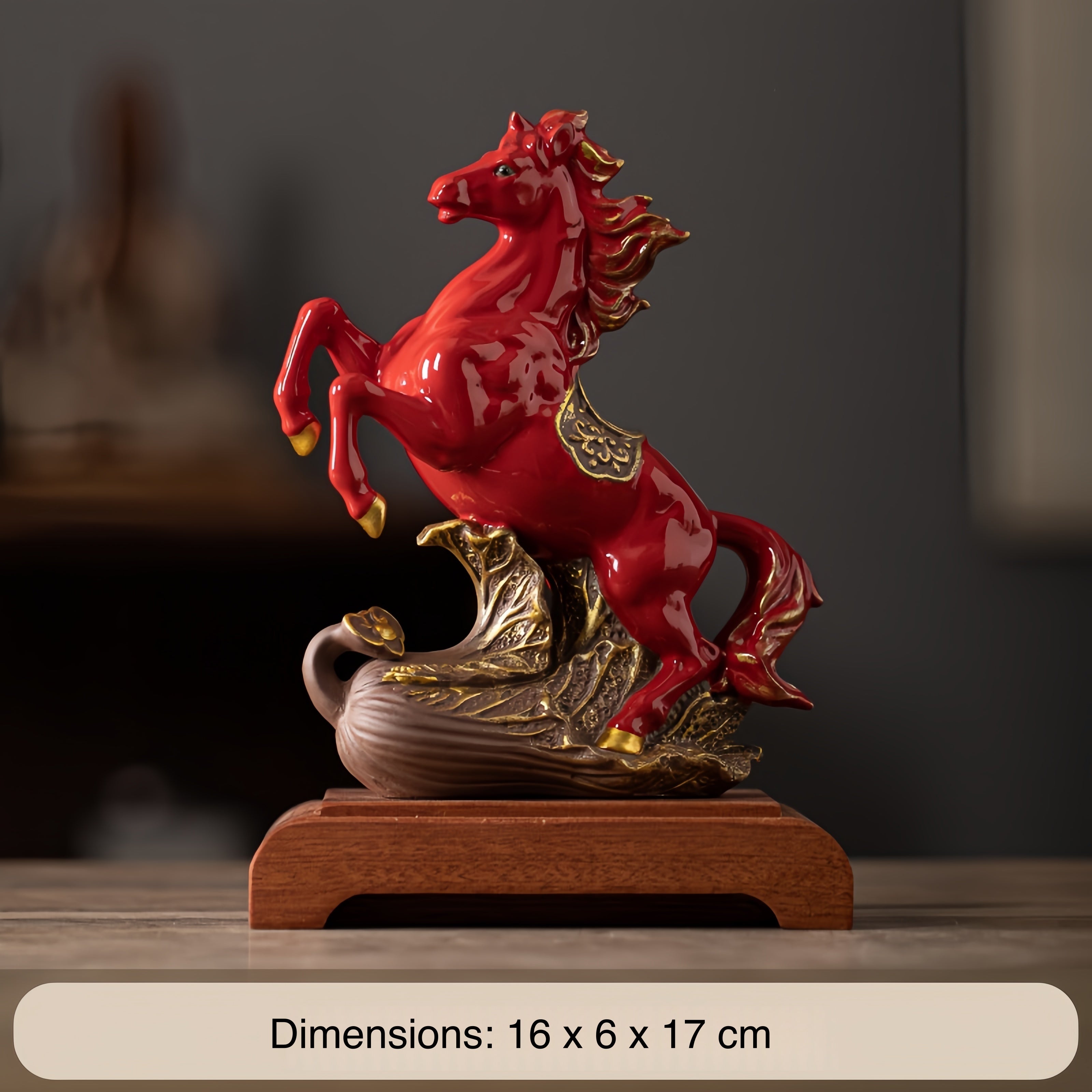 "Instant Success" Ceramic Horse Statue (Ma Dao Cheng Gong)