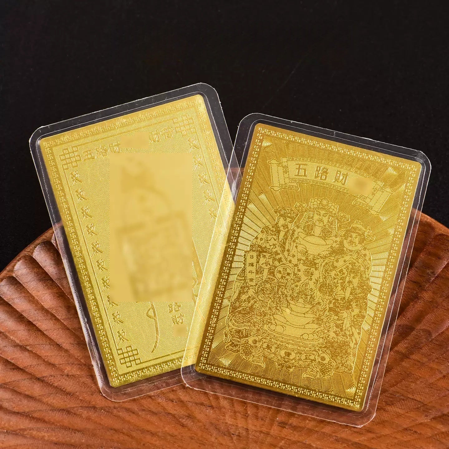 Five Roads Wealth God Brass Card