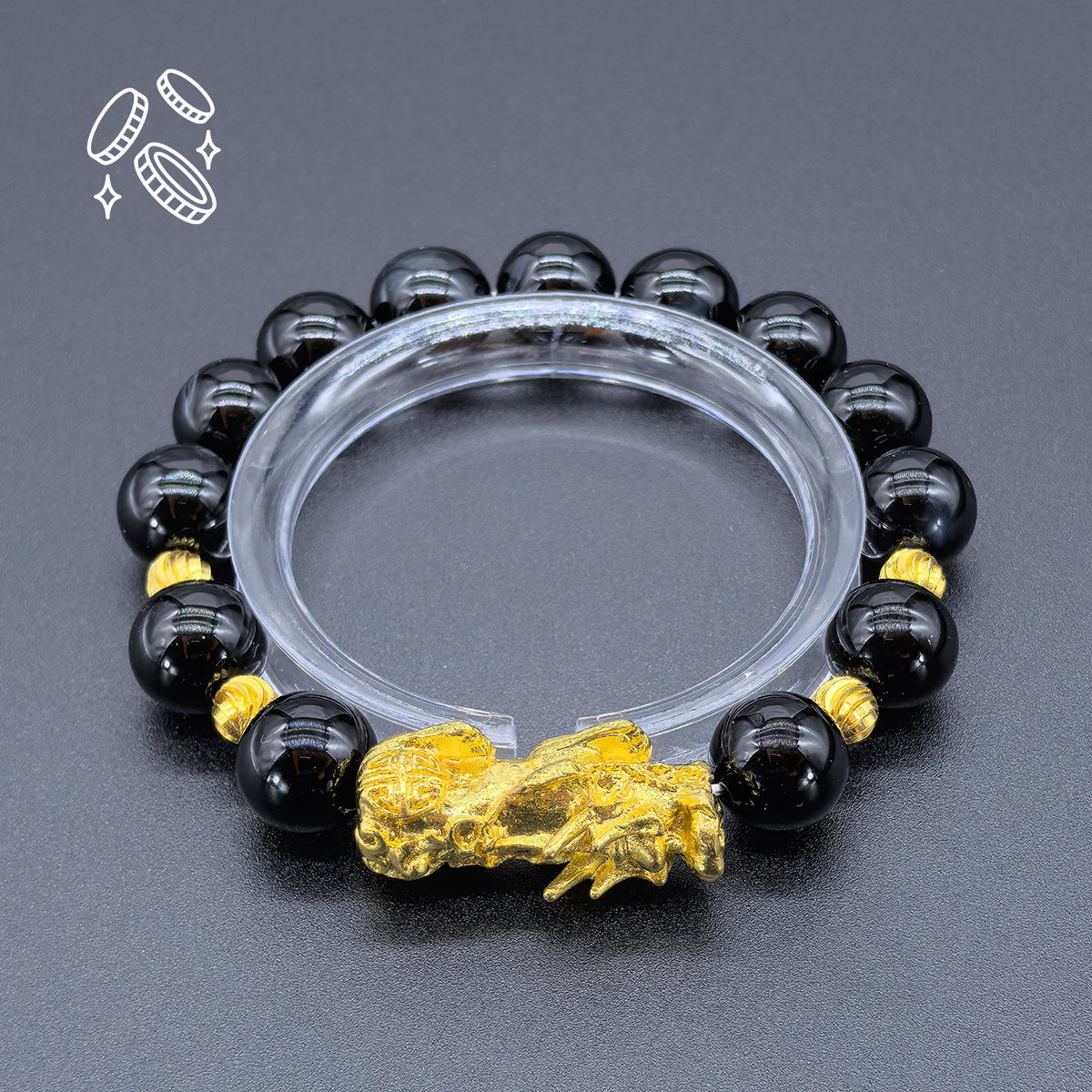 Feng Shui Alloy Pixiu Bracelet - Attract Wealth