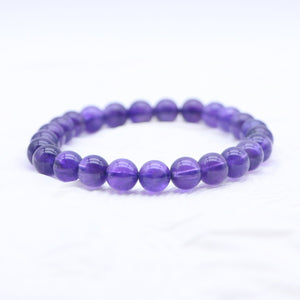 Amethyst Bracelet - Stone Of Intelligence - Karmabless