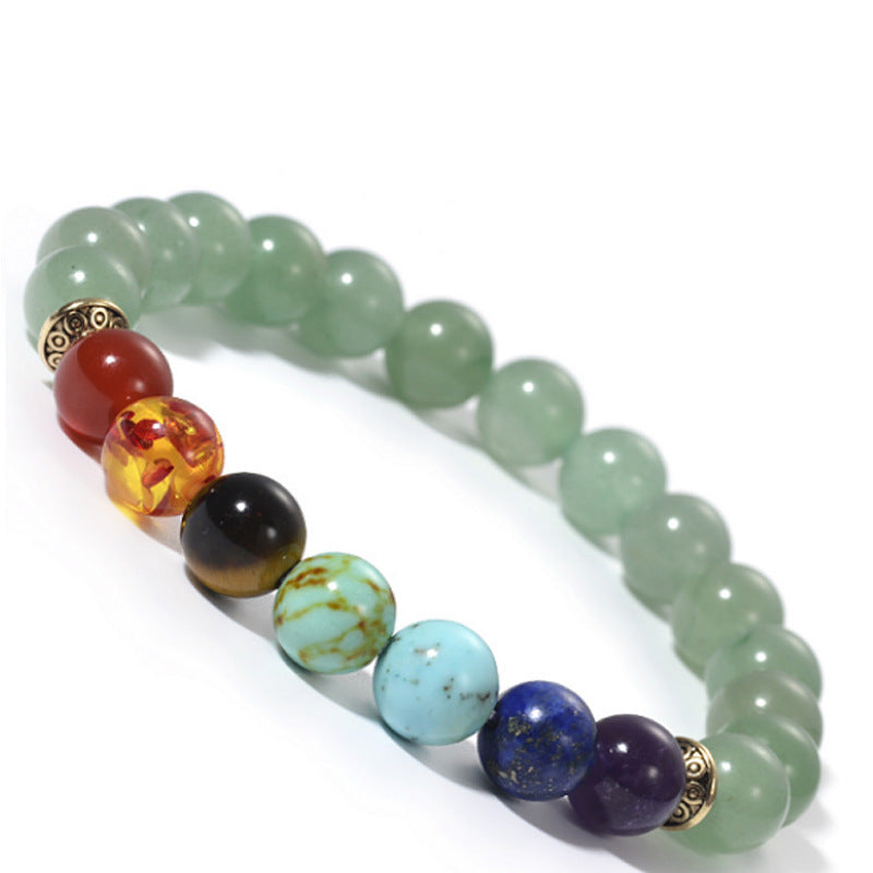 Green Aventurine Seven Chakra Bracelet