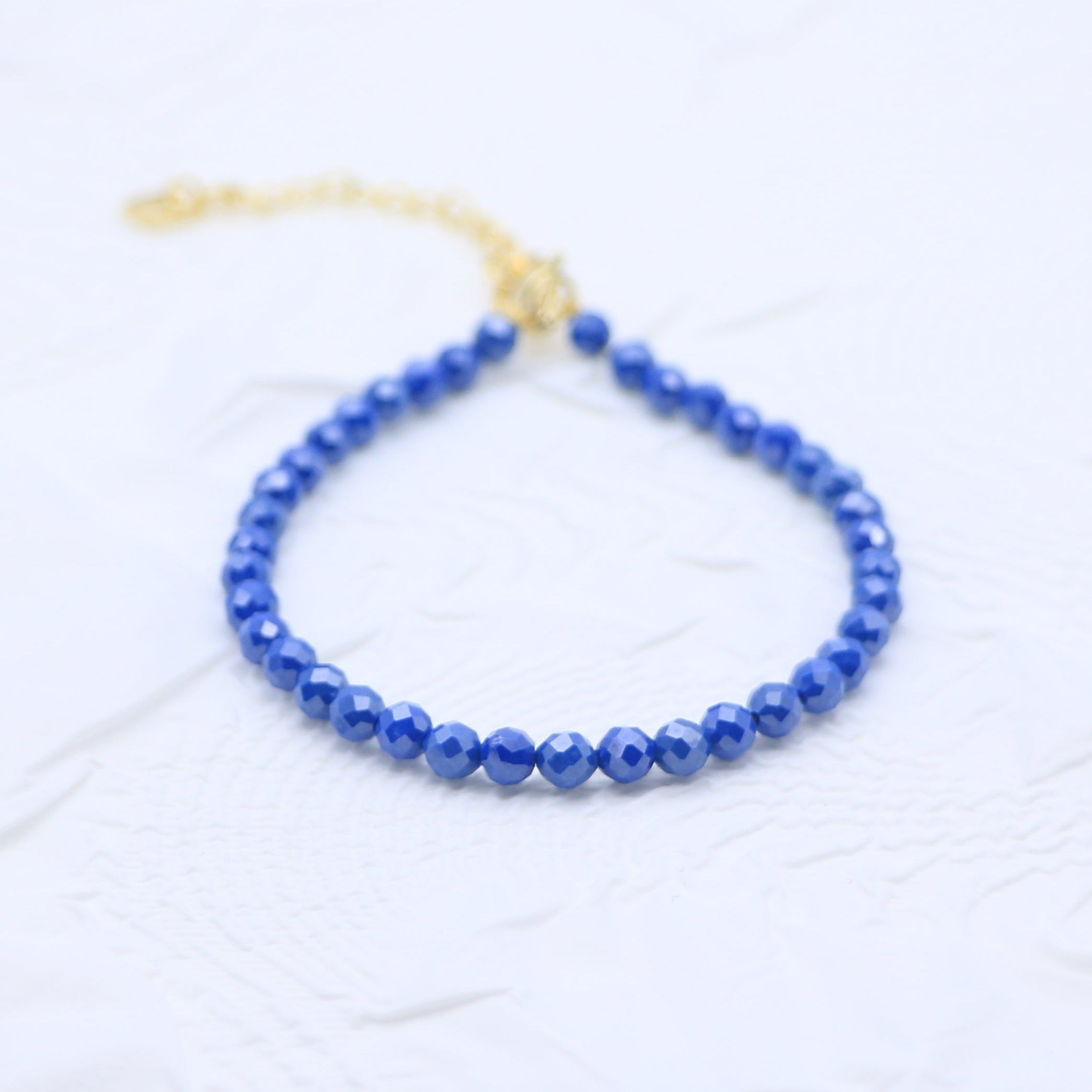 Sapphire Opaque Zircon Bracelet - Confidence - Karmabless