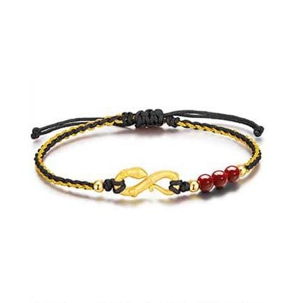 Twin Serpent Harmony Red String Bracelet