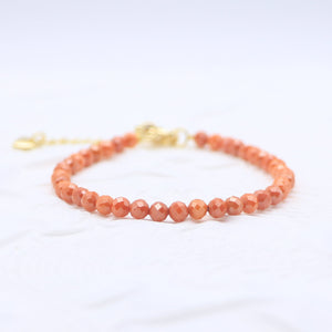 Amber Opaque Zircon Bracelet - Enhance friendship - Karmabless