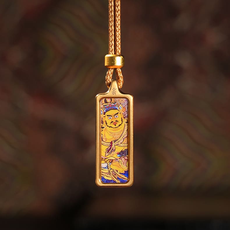 Hand-Painted Miniature Thangka Amulet