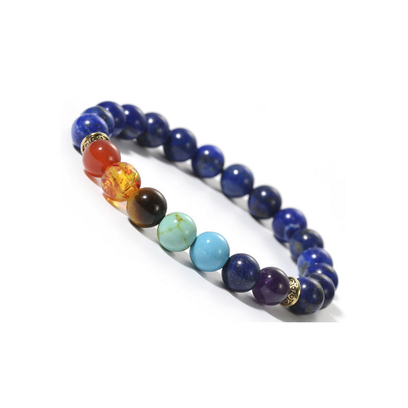 Lapis Lazuli Seven Chakra Bracelet