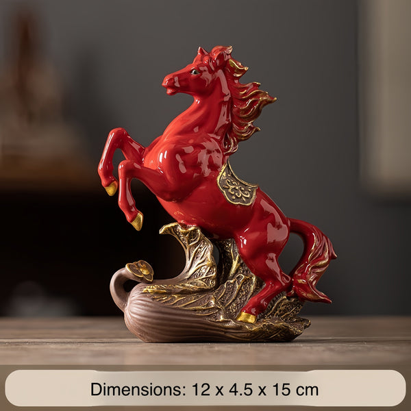 "Instant Success" Ceramic Horse Statue (Ma Dao Cheng Gong)