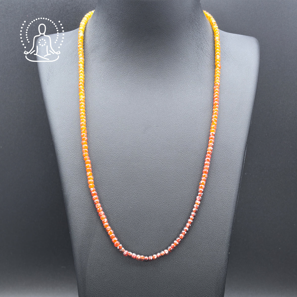 Gradient Garnet Necklace - Power & Wisdom