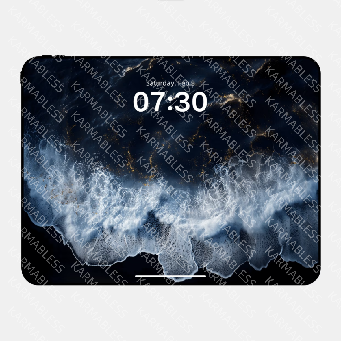 Wallpapper à eau et en métal - flow avec résistance et transformation