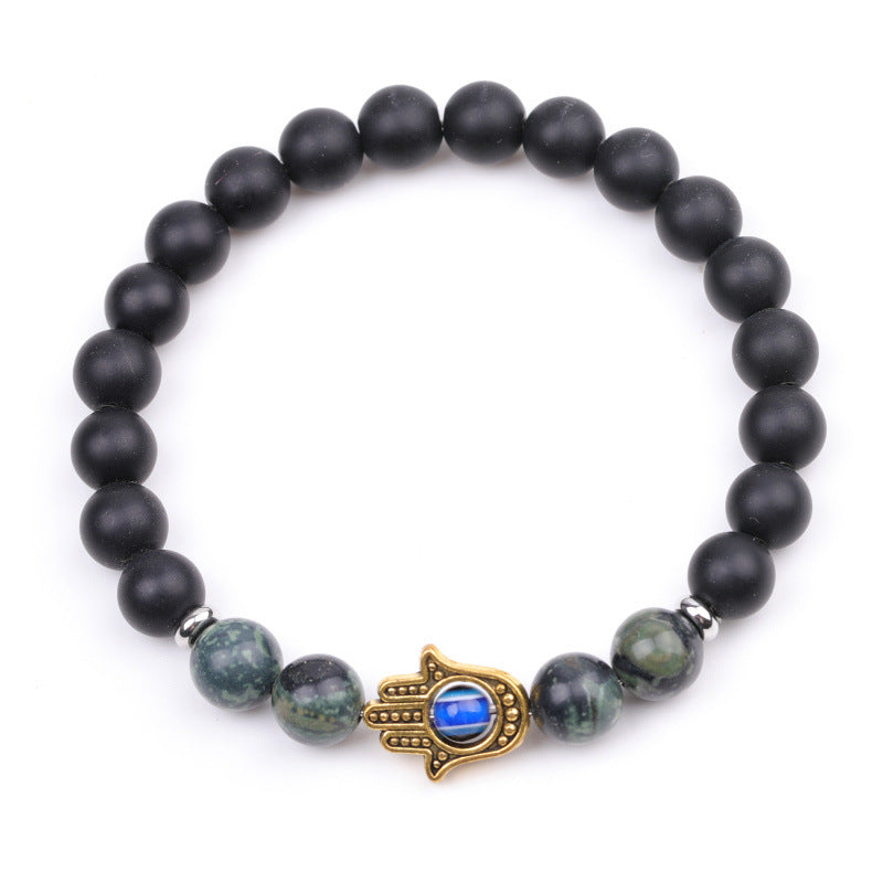 Peacock Plume Evil Eye Bracelet