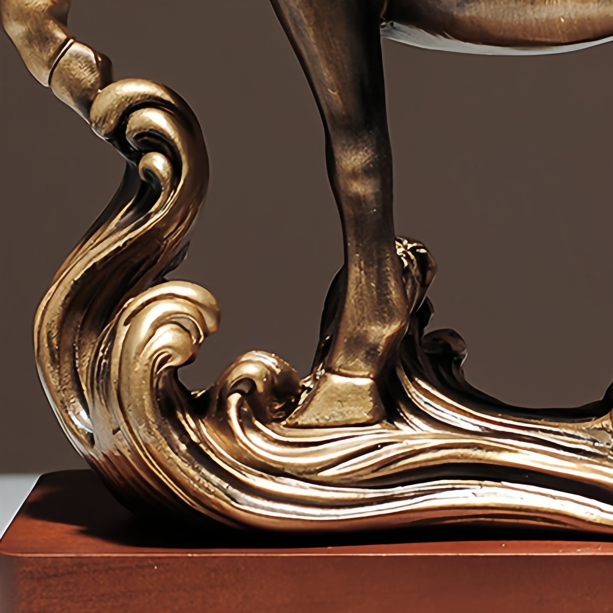 Chinese-Style Leading Sheep Resin Pen Holder & Desk Ornament for Career Success