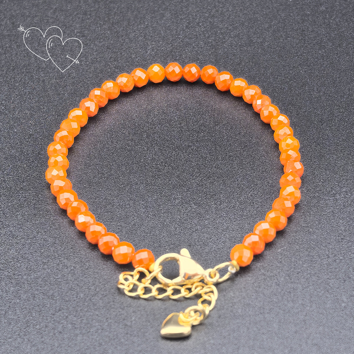 Amber Opaque Zircon Bracelet - Enhance friendship