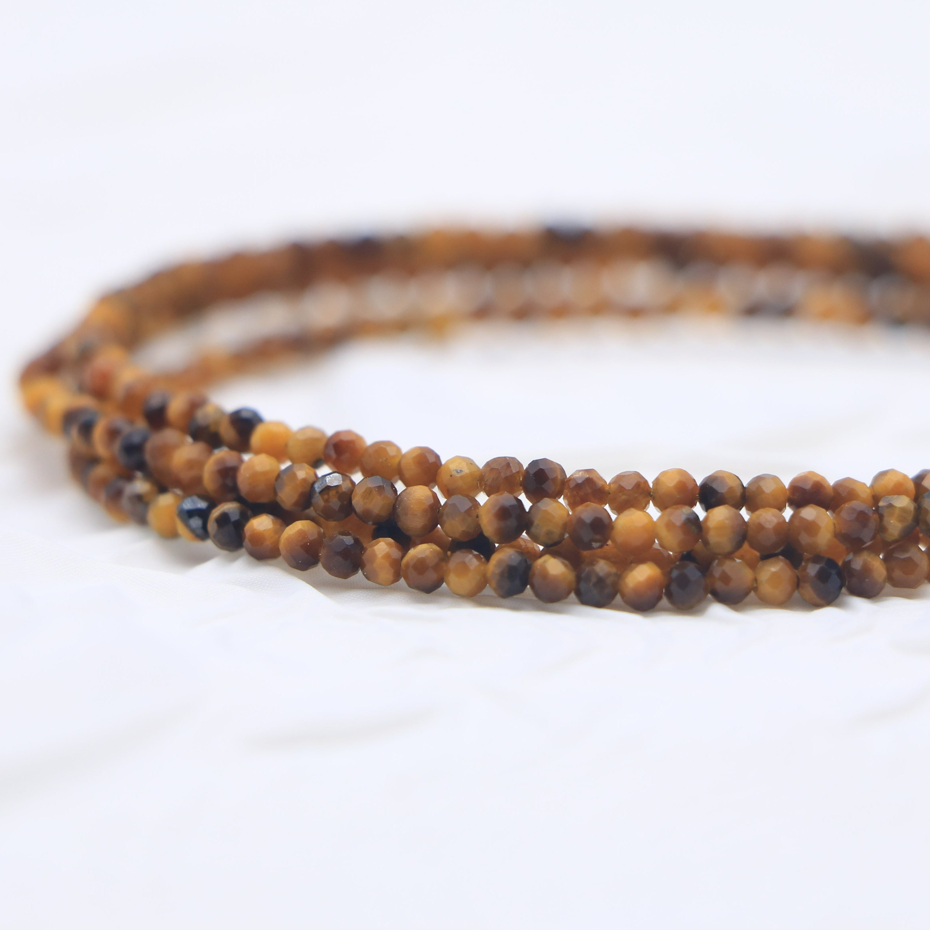 Tiger’s Eye  Beads Bracelet - Courage & Beat Anxiety - Karmabless