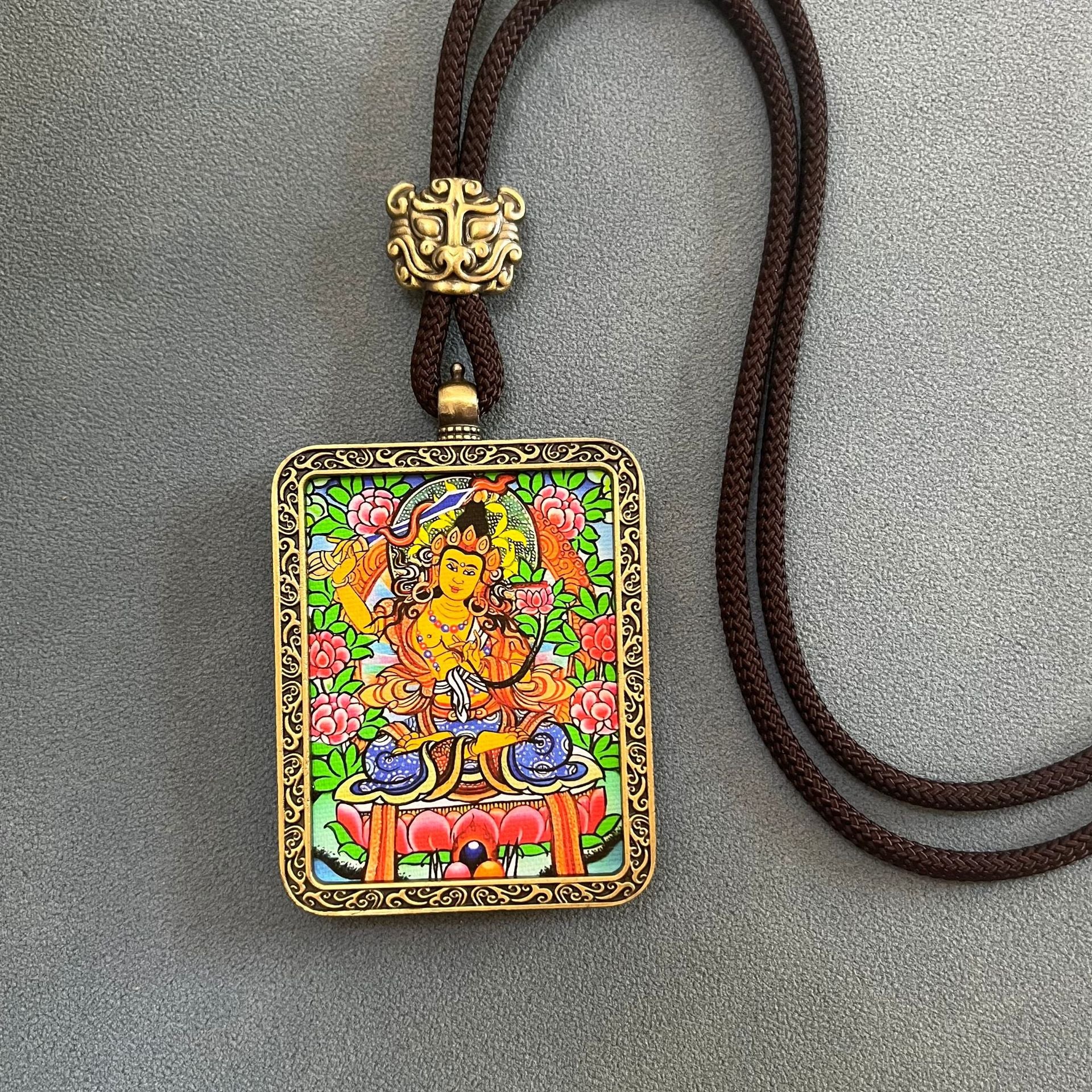 Zodiac Guardian Bodhisattva Thangka Pendant
