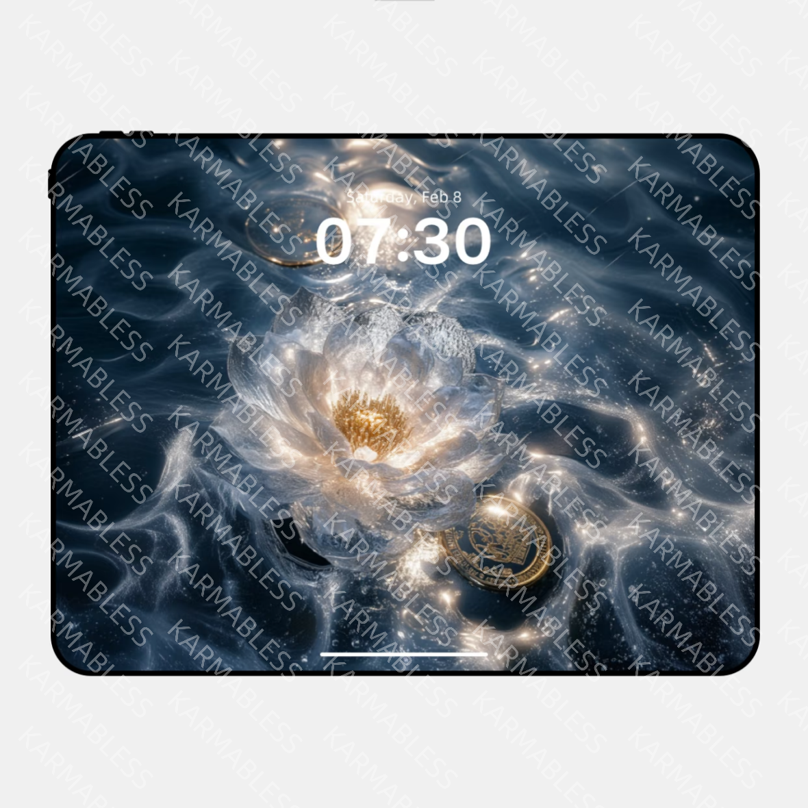 Wallpapper en métal et en eau - - embrasse l'harmonie de la force et du flux