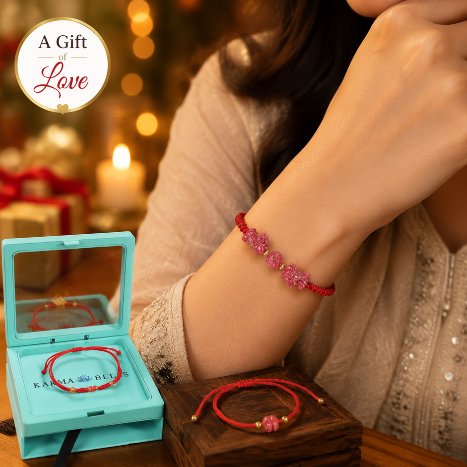 Career, Wealth & Luck Red String Bracelet Trio