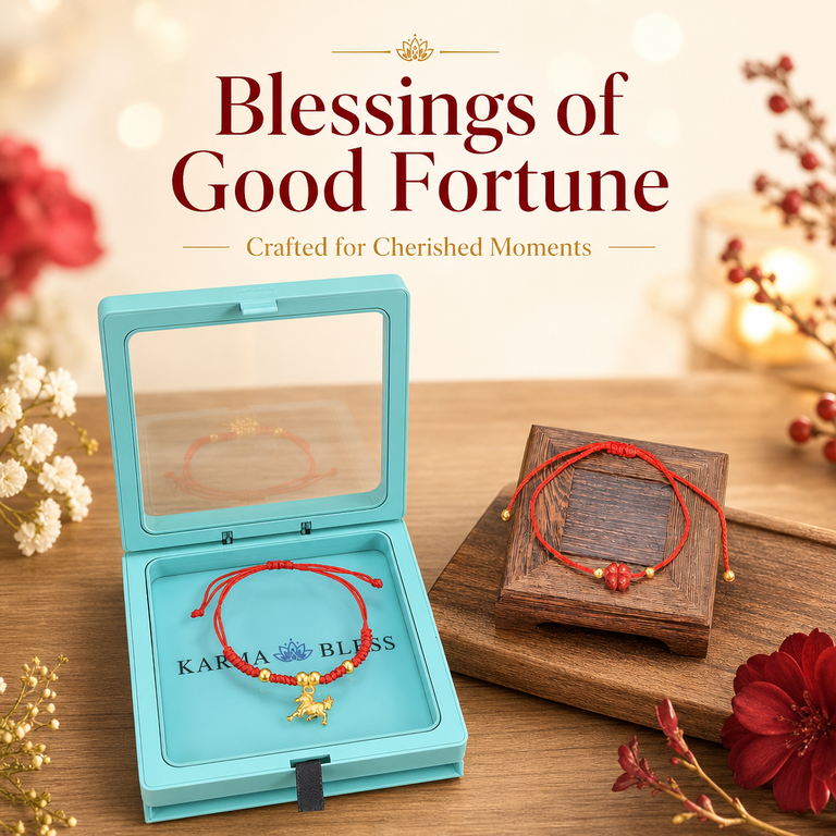Career, Wealth & Luck Red String Bracelet Trio