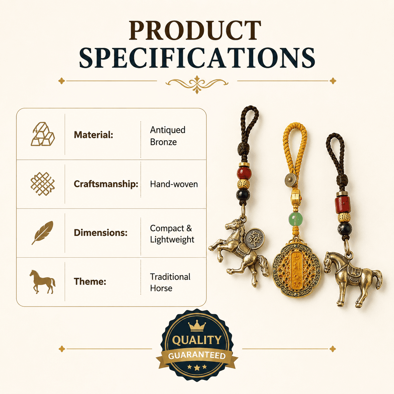Career Success Keychain Trio