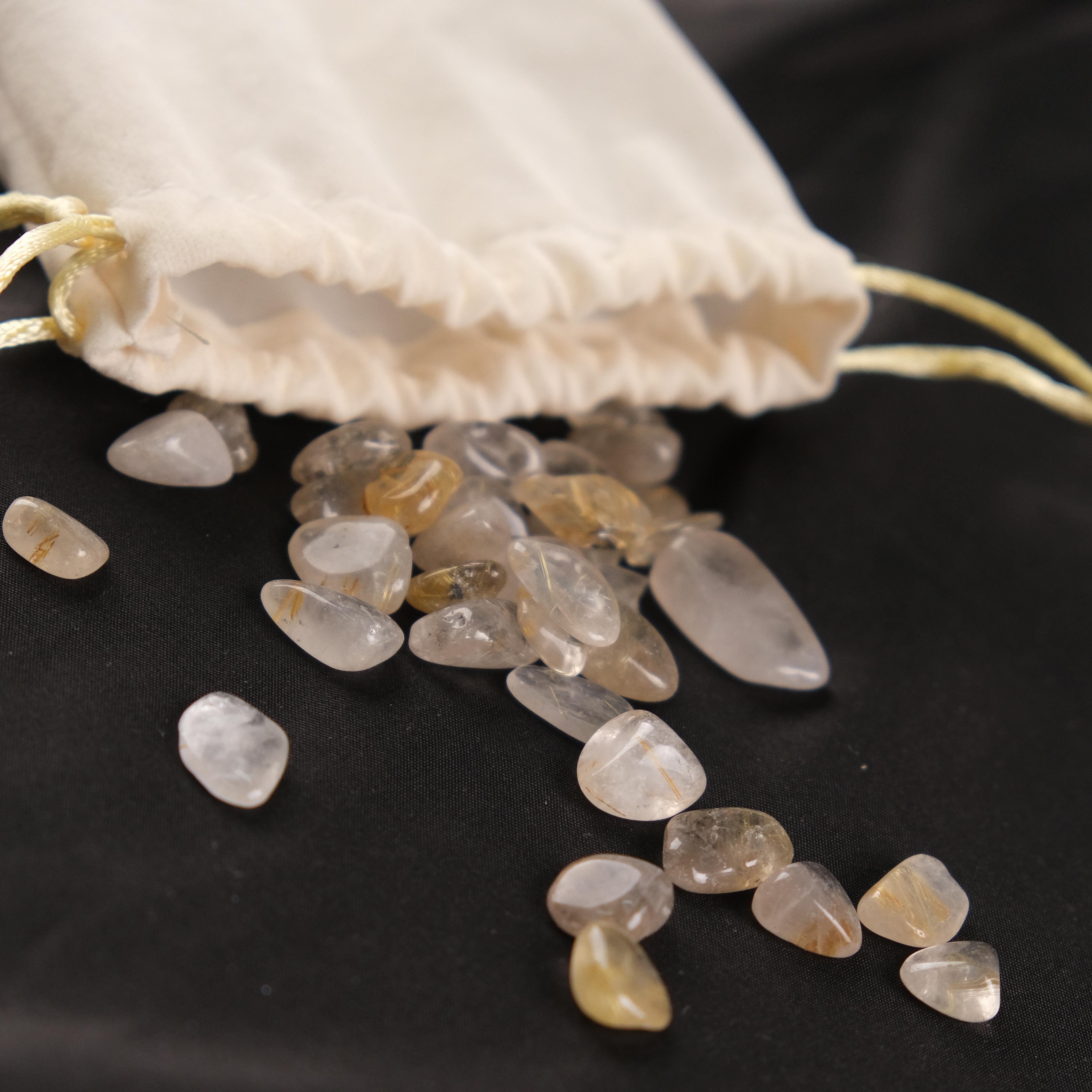 Rutilated Quartz Chips