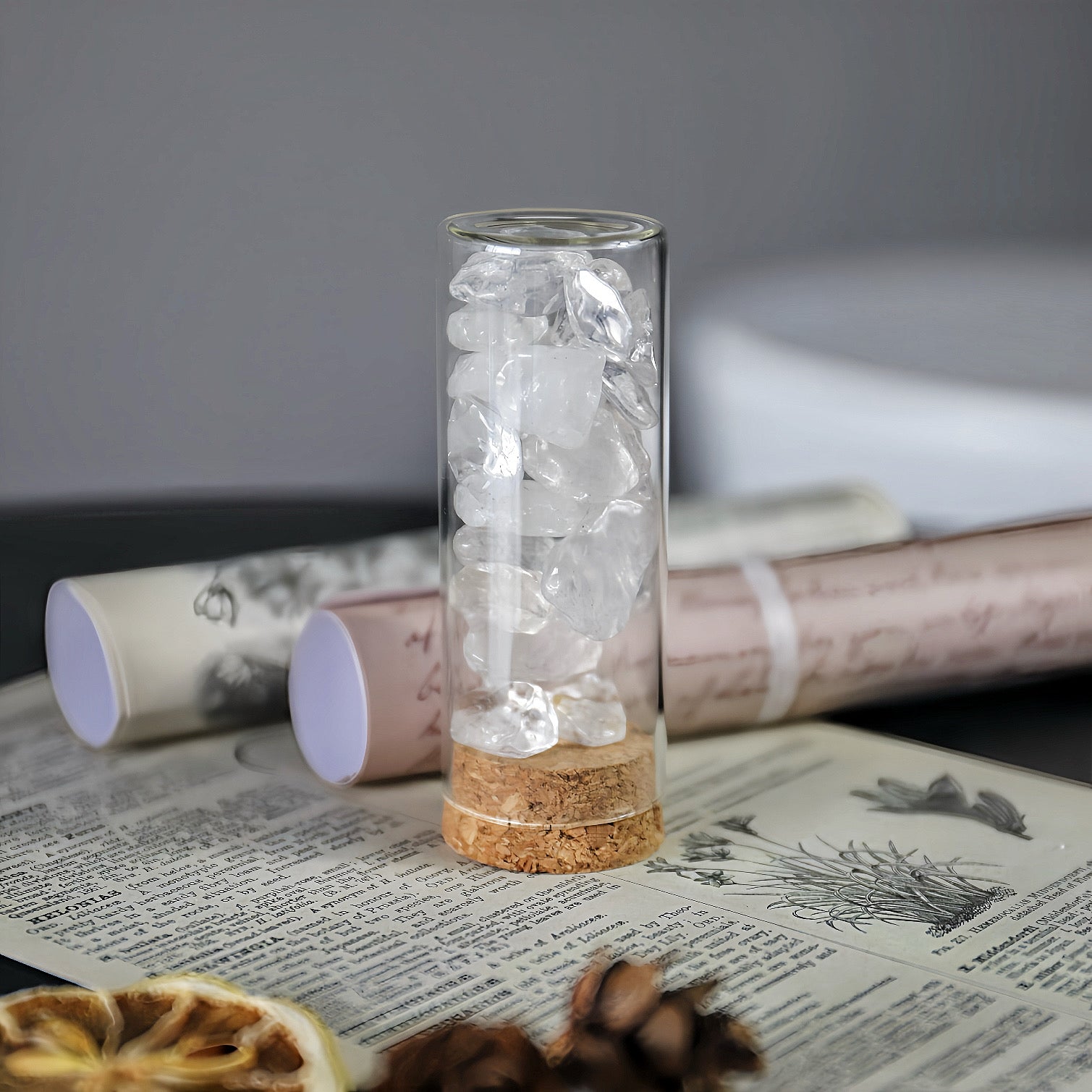 Clear Quartz Wishing Vial