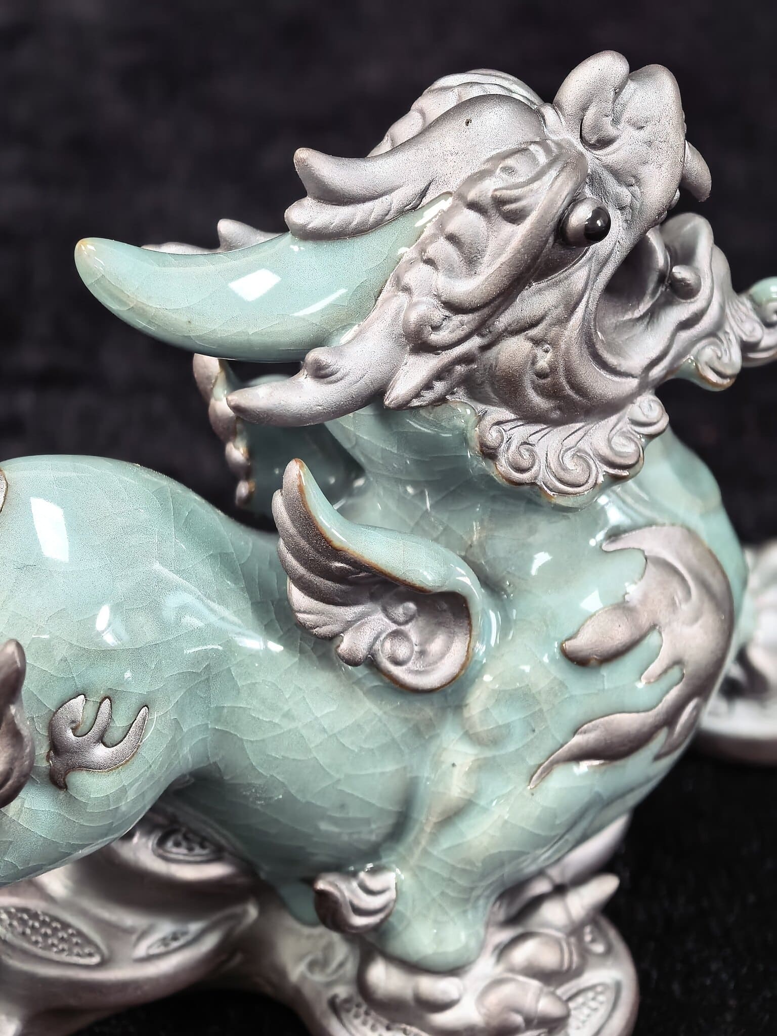Ge-Ware Celadon Pixiu: The Imperial Wealth Guardian