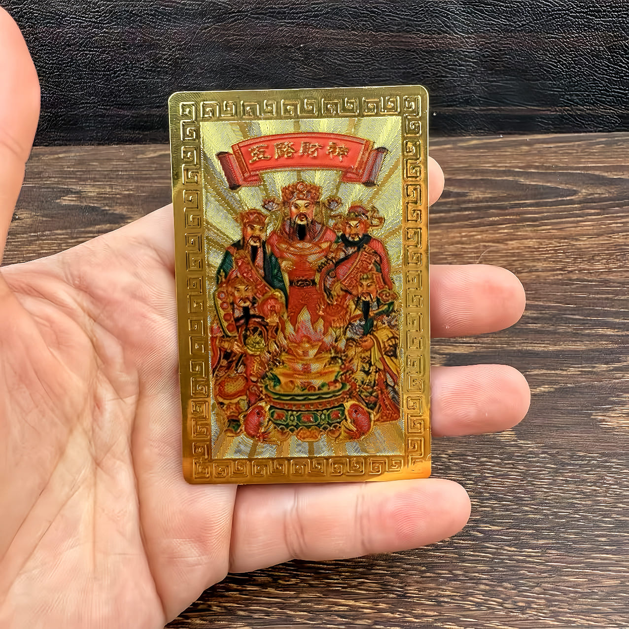 Golden Five Roads God of Wealth Phone Case Sticker