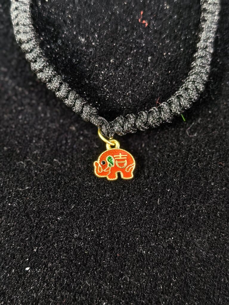 Adjustable Feng Shui Lucky Charm Bracelet with Auspicious Pendant