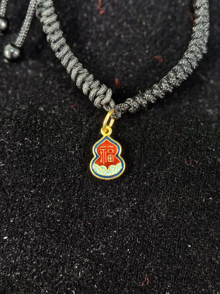 Adjustable Feng Shui Lucky Charm Bracelet with Auspicious Pendant