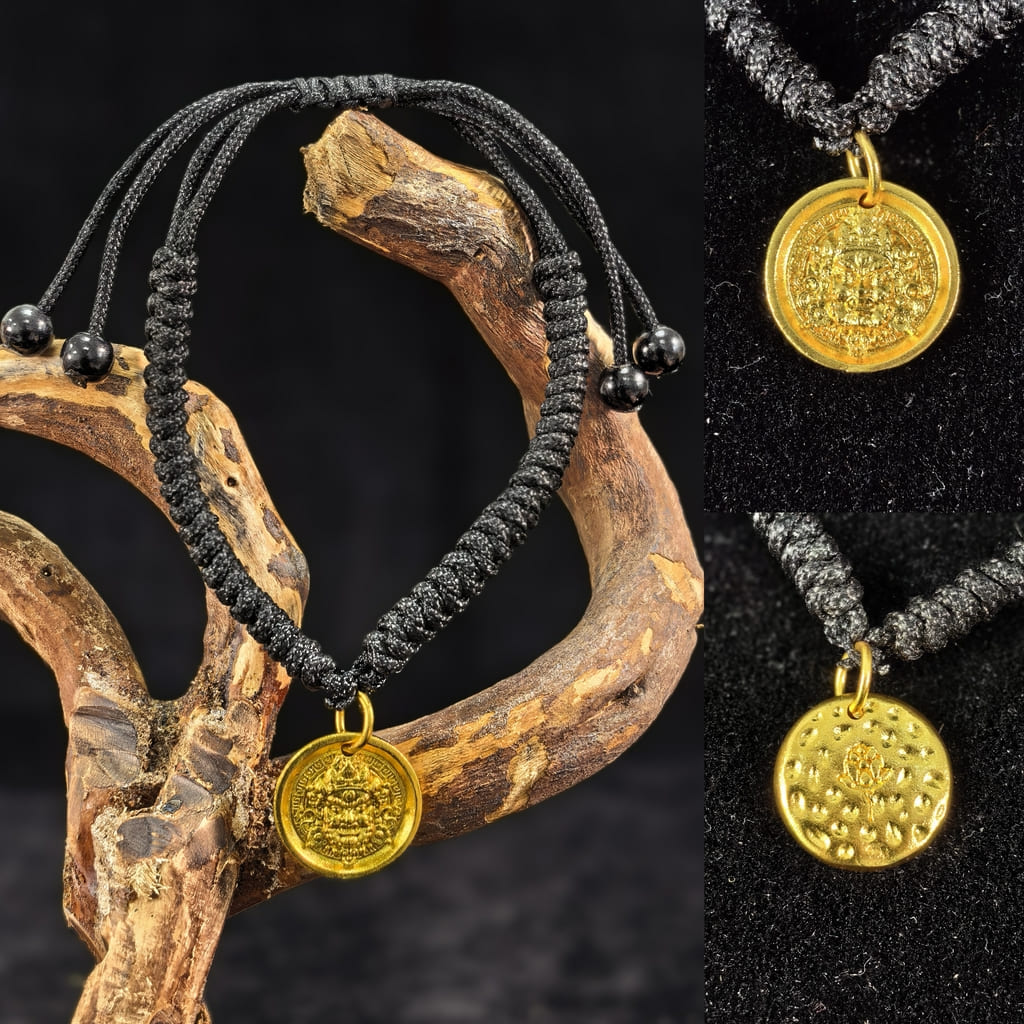 Adjustable Feng Shui Lucky Charm Bracelet with Auspicious Pendant