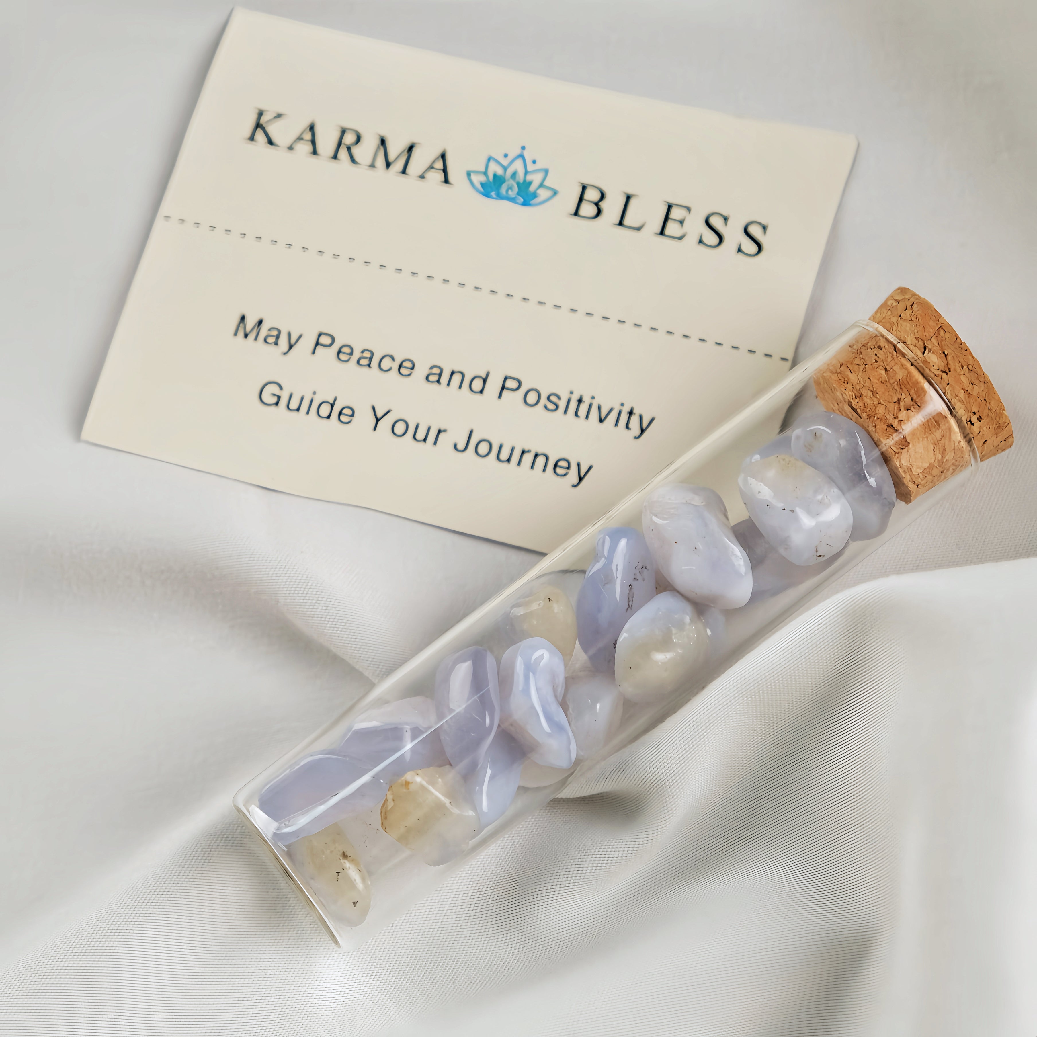 Blue Lace Agate Wishing Vial