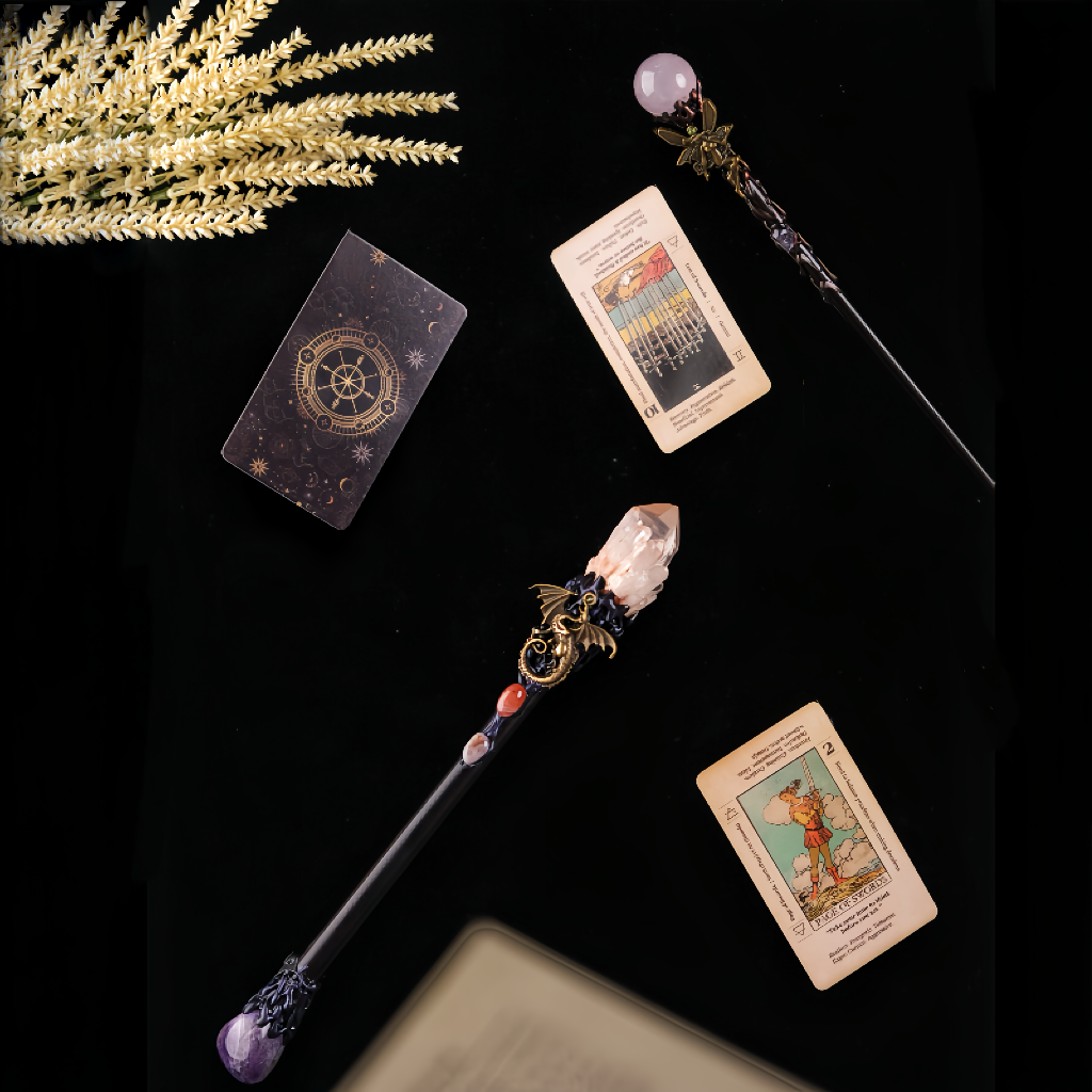 Enchanted Dual Crystal Wand Set