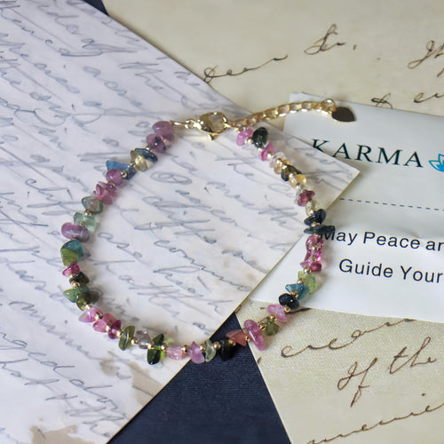 Radiant Multi-Tourmaline Gemstone Bracelet — view 1