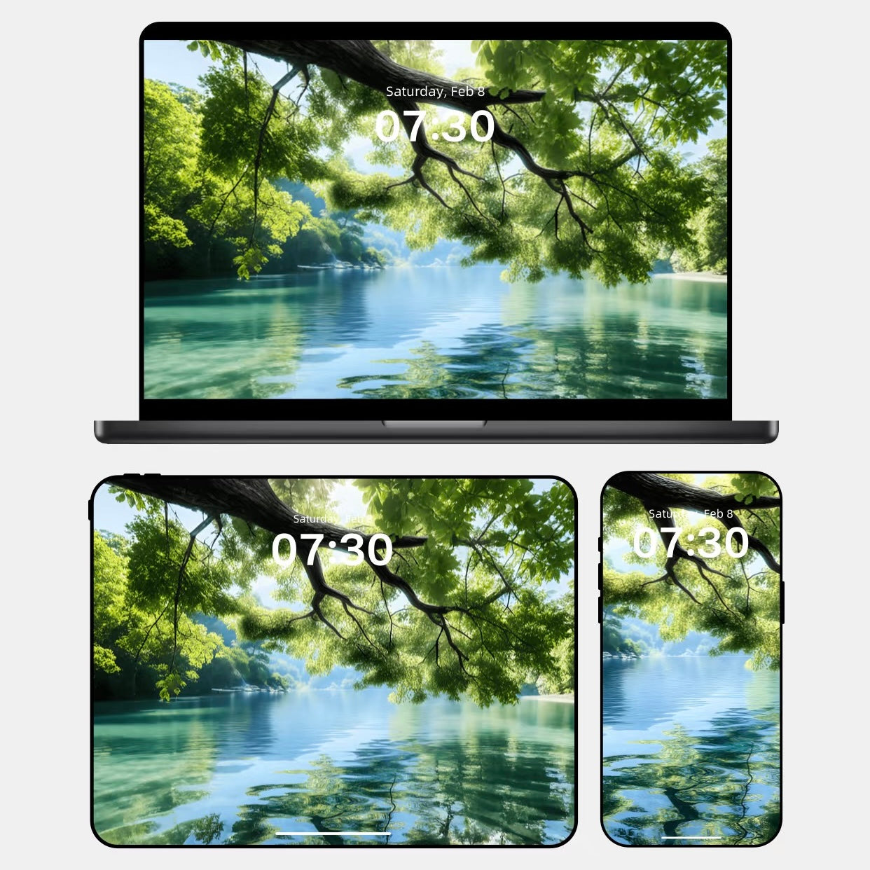 Papel de parede HD Bosque Nutritivo [Elementos de Água e Madeira]
