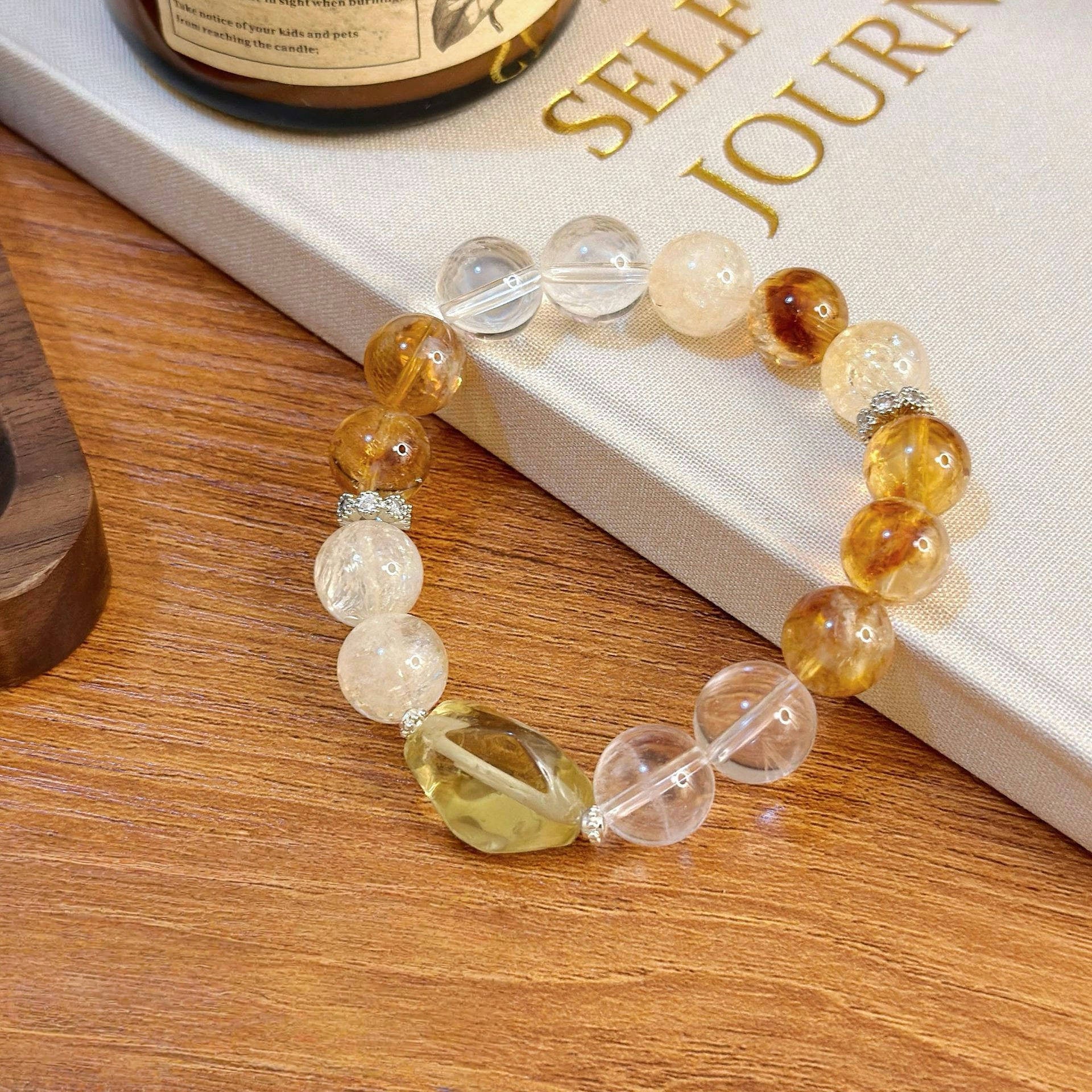 Earth Element - Gilded Sugar Garden Citrine Bracelet
